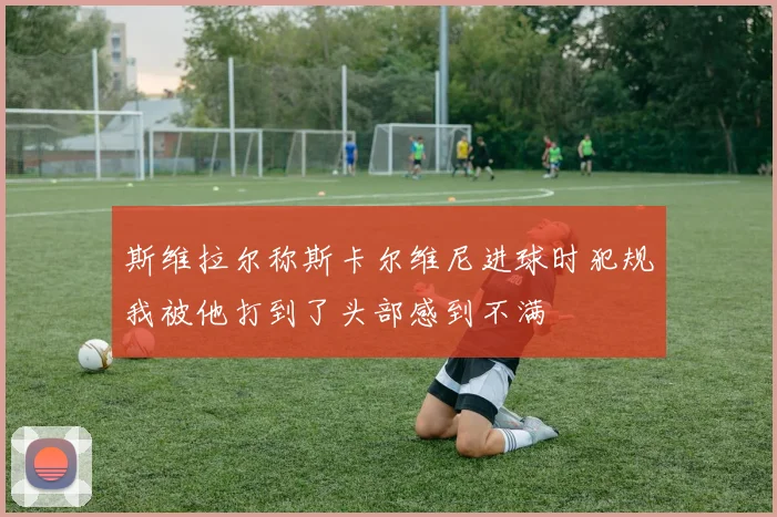 斯维拉尔称斯卡尔维尼进球时犯规我被他打到了头部感到不满